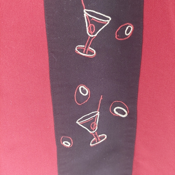 Paradise Collection L collared button down red shirt short sleeve - Picture 7 of 7